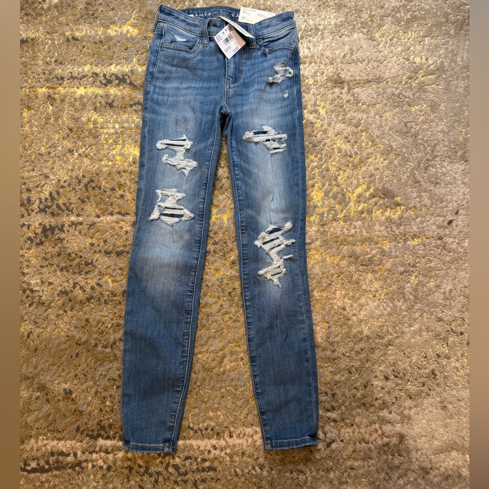 Women's Distressed AE 000 jeggings